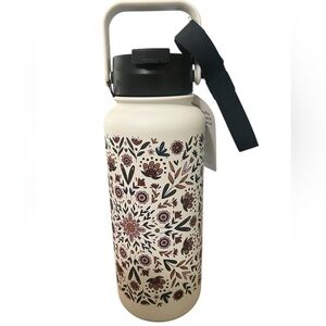 32oz Floral Tumbler with Handle